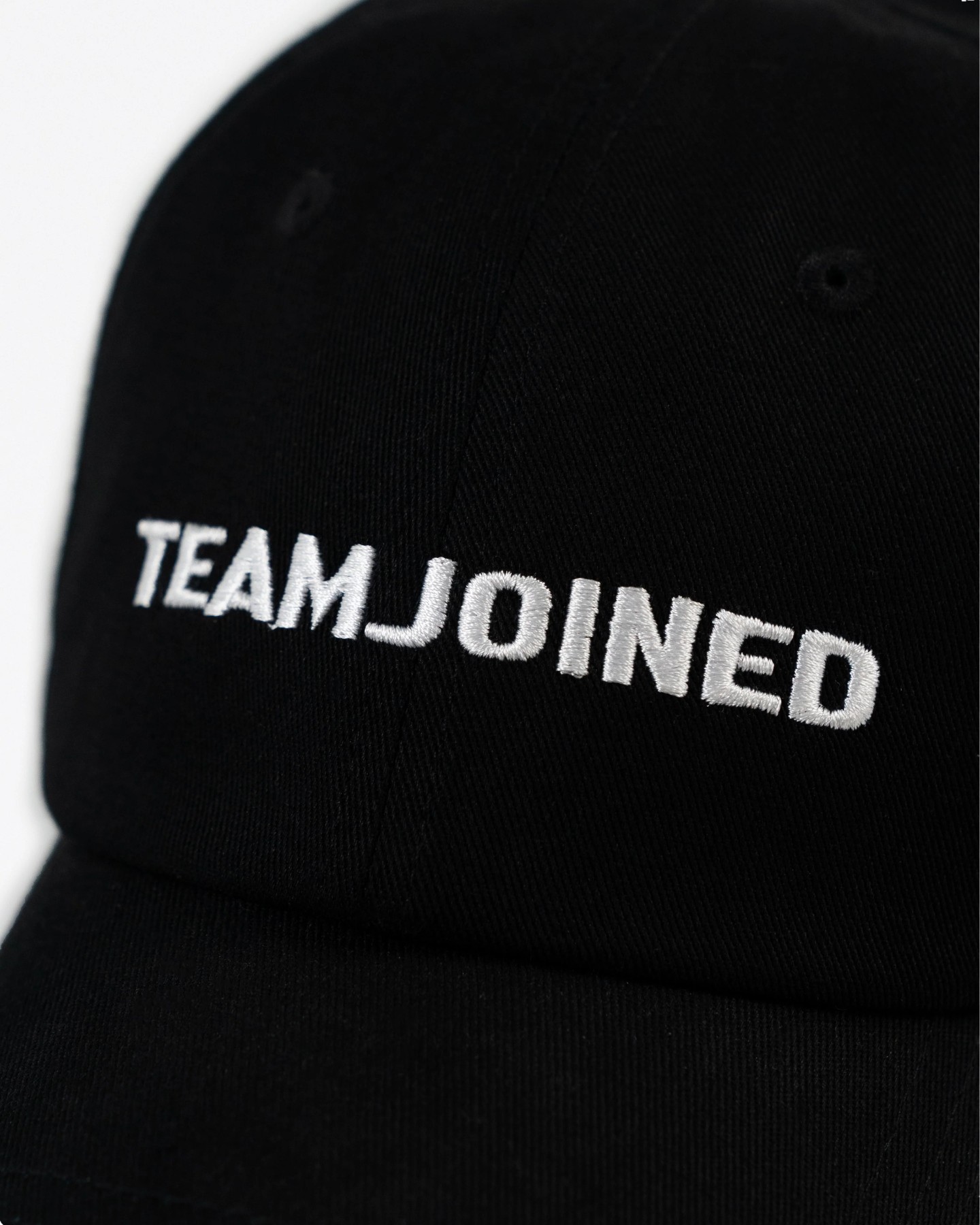 Classic Embroidered Dad Hat (Black)