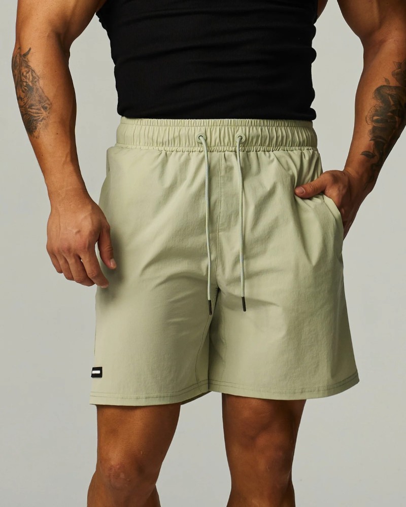 4-Way Gym Shorts (Light Grey)