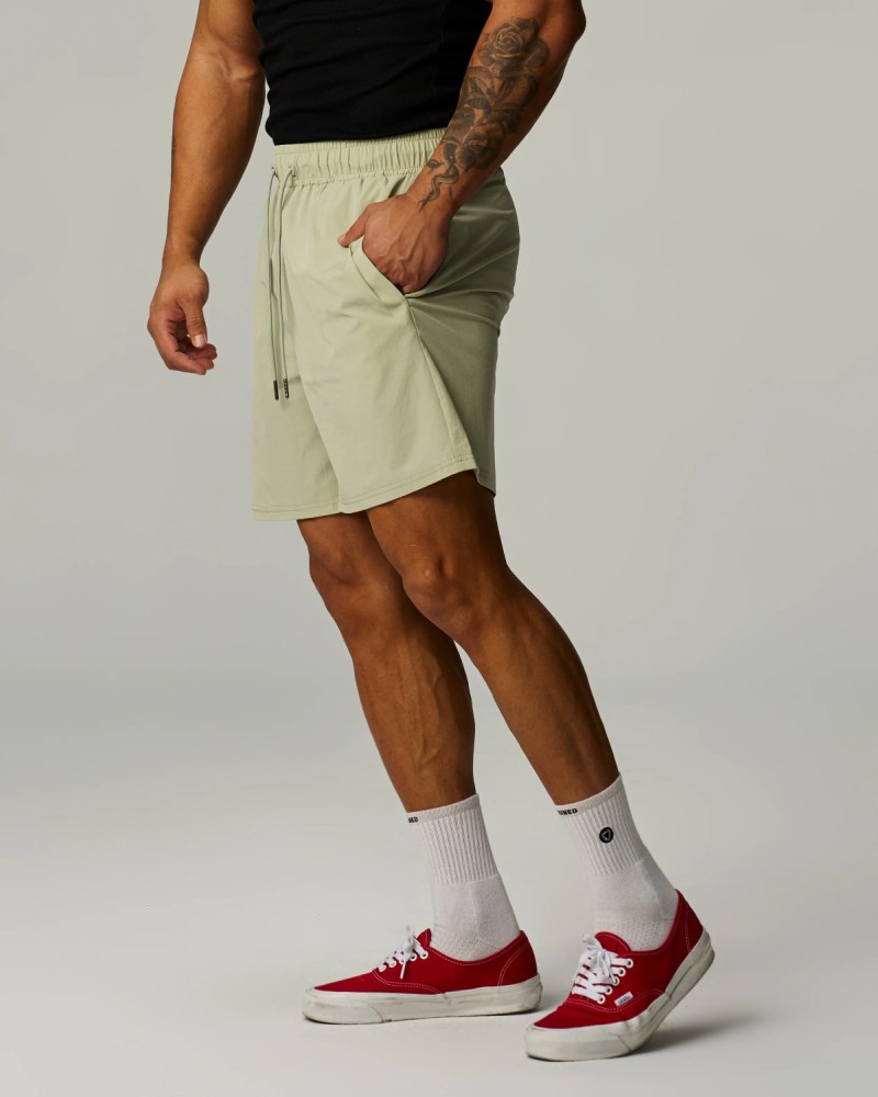 4-Way Gym Shorts (Light Grey)