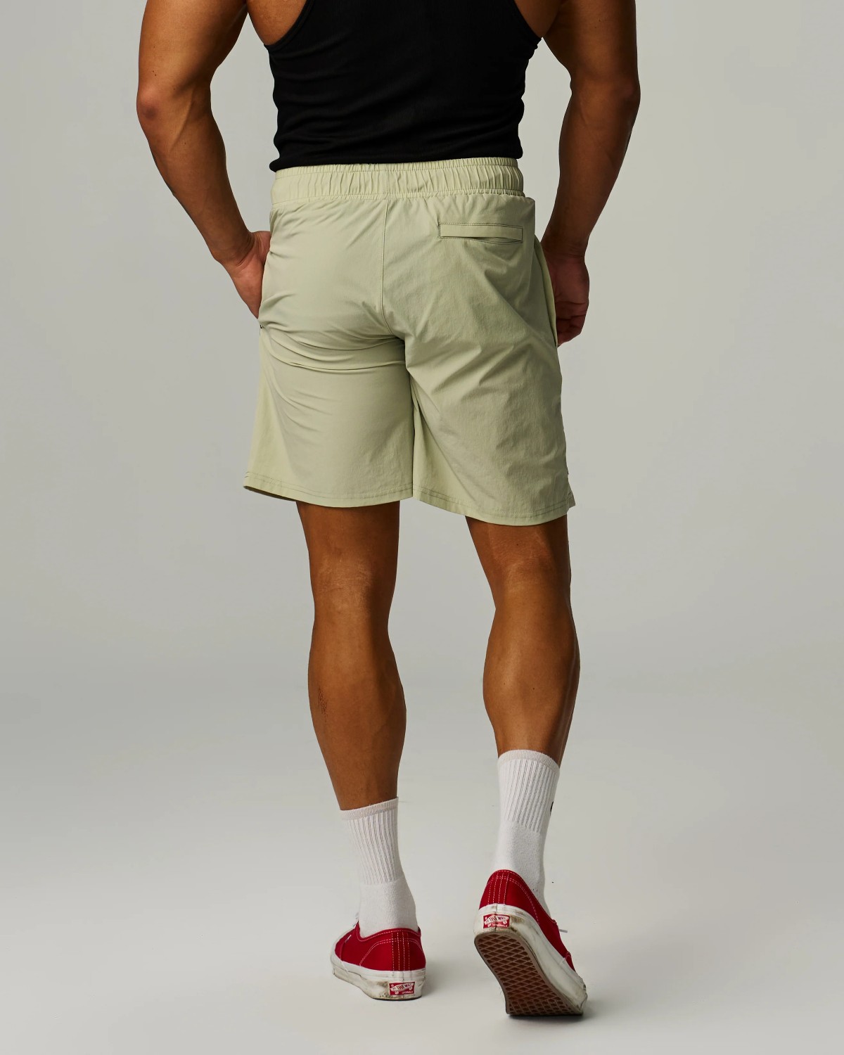 4-Way Gym Shorts (Light Grey)