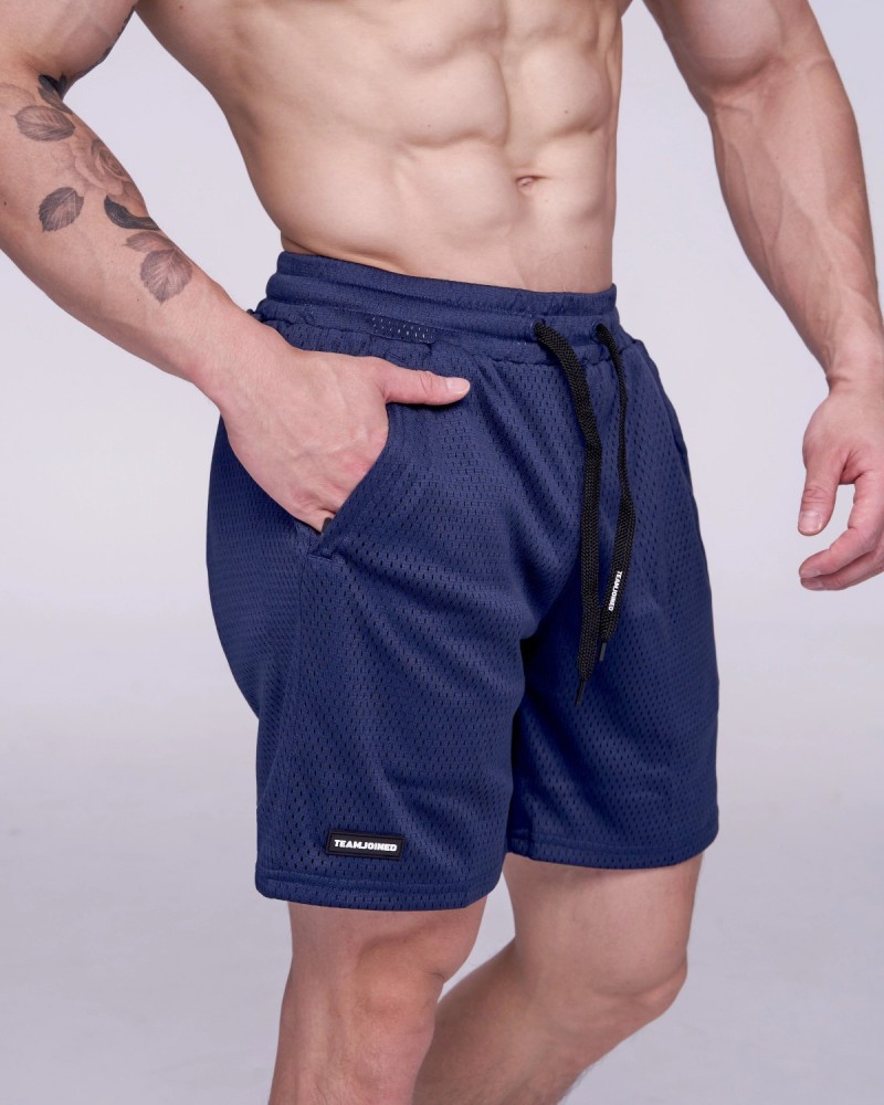Double Mesh Gym Shorts (Navy)