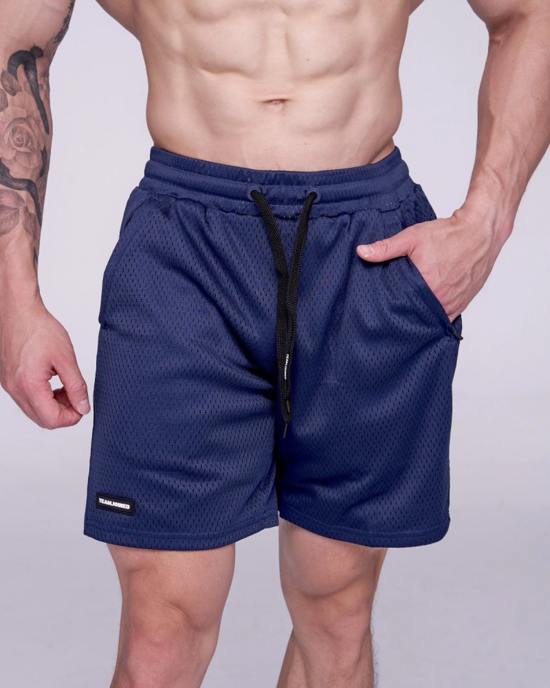 Double Mesh Gym Shorts (Navy)