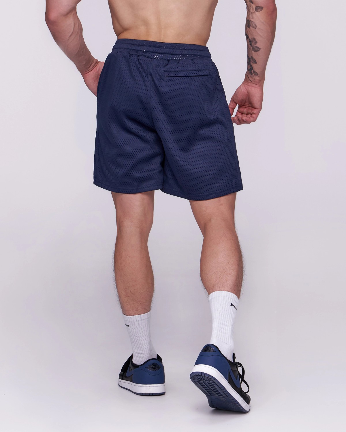 Double Mesh Gym Shorts (Navy)