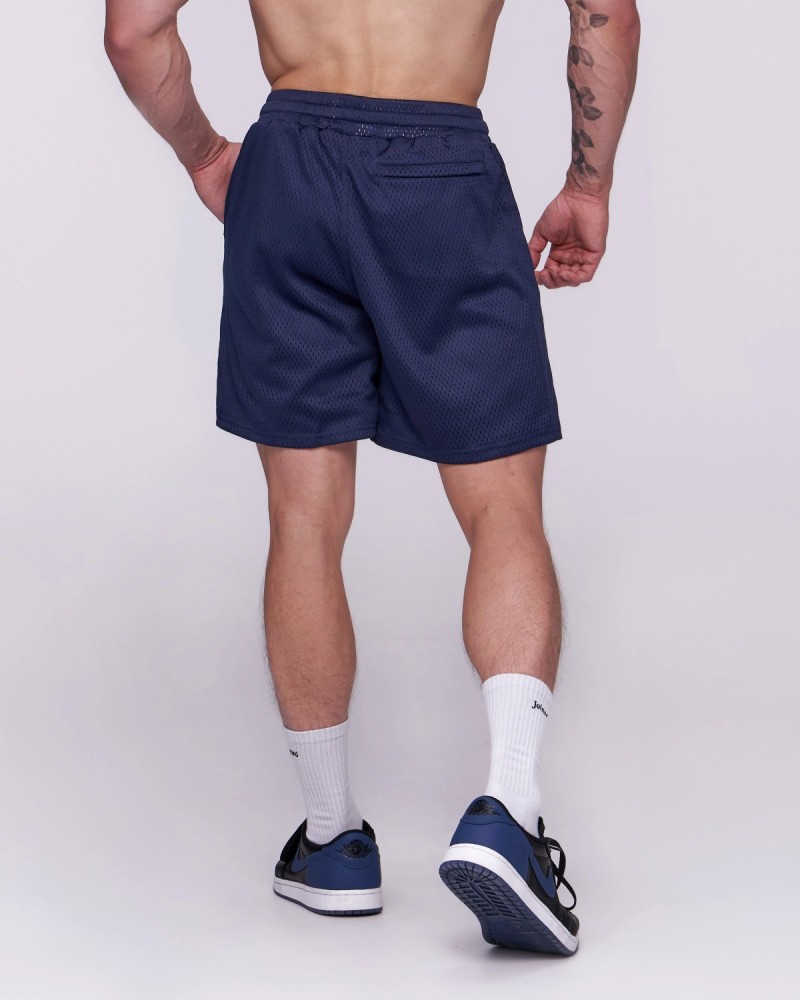 Double Mesh Gym Shorts (Navy)