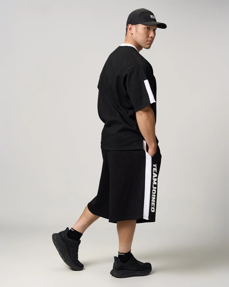 Logo Wide Half Pants (Black)