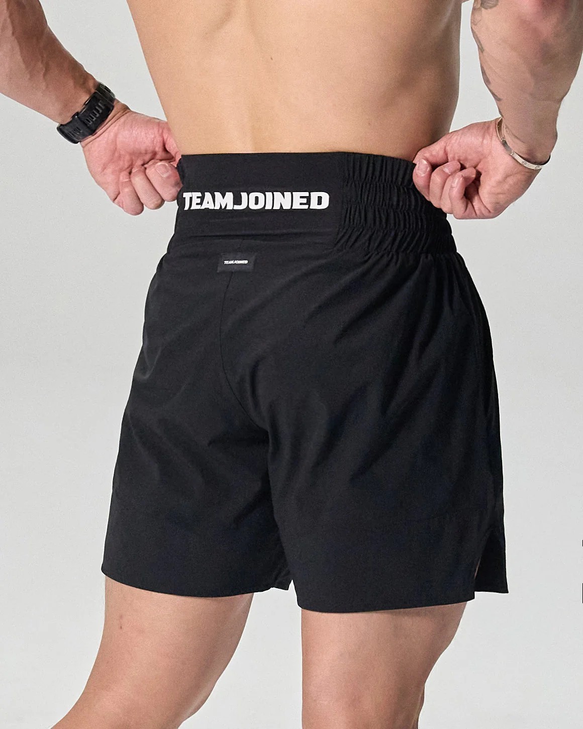 RING Side Slit Stretch Shorts (Black)