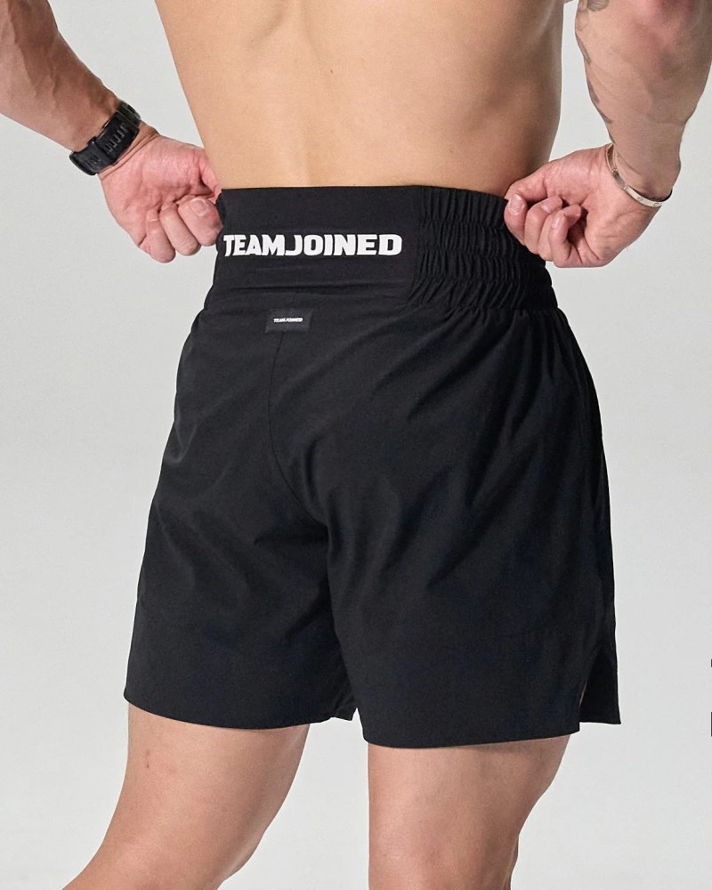 RING Side Slit Stretch Shorts (Black)