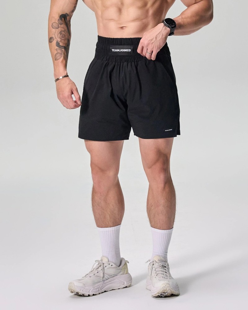 RING Side Slit Stretch Shorts (Black)