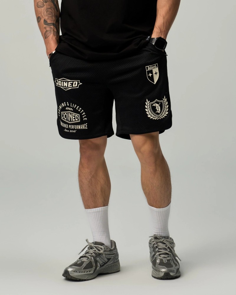 TJTC™ Badge Racing D-Mesh V2 Shorts (Black)