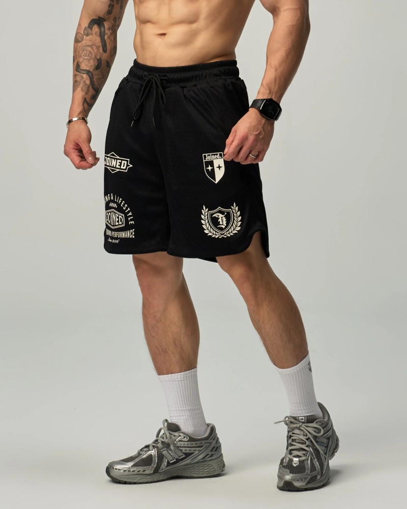 TJTC™ Badge Racing D-Mesh V2 Shorts (Black)