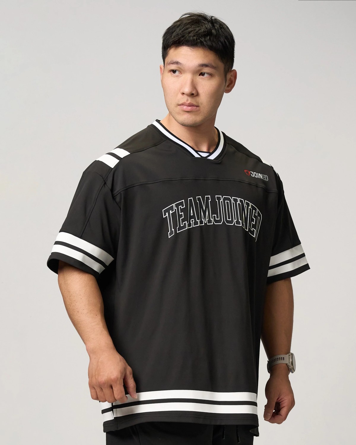 Adapt Arch logo Striped Jersey (Black)