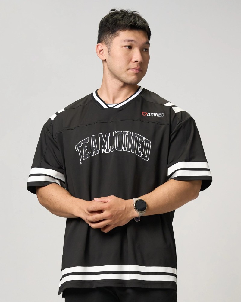Adapt Arch logo Striped Jersey (Black)