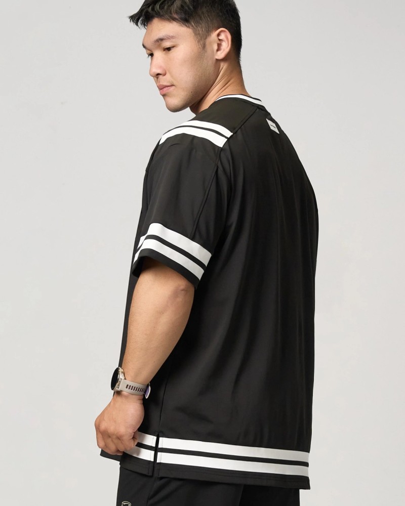 Adapt Arch logo Striped Jersey (Black)