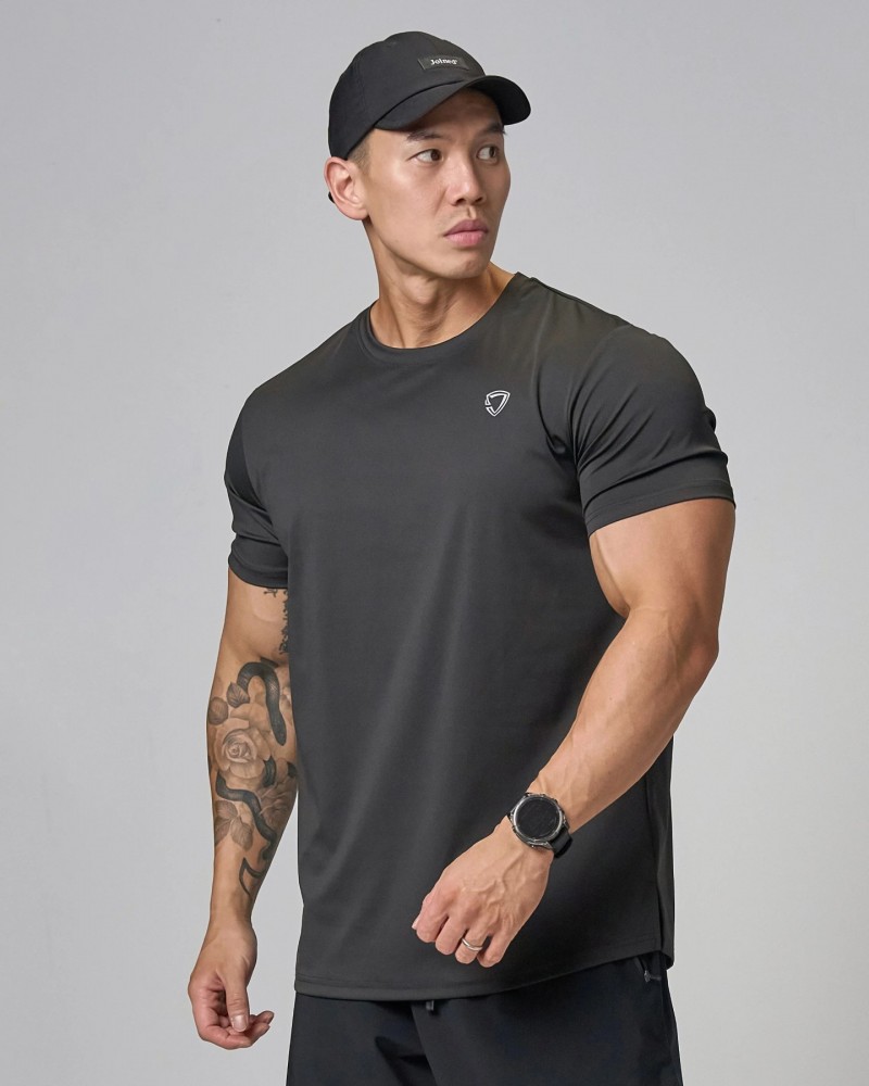 AdaptLite Flat Sleeves Muscle Top (Black)