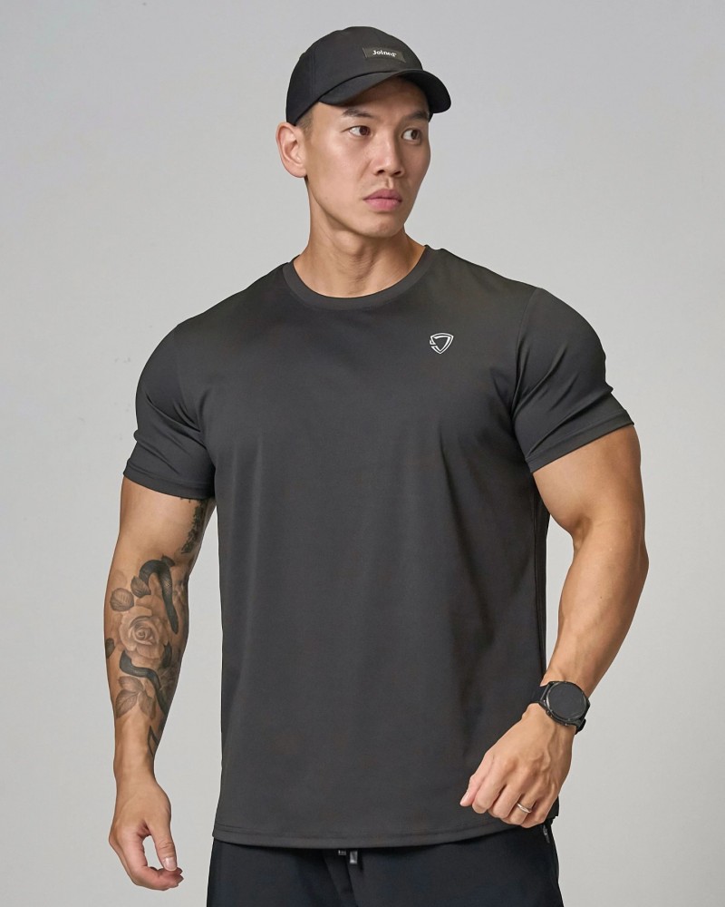 AdaptLite Flat Sleeves Muscle Top (Black)