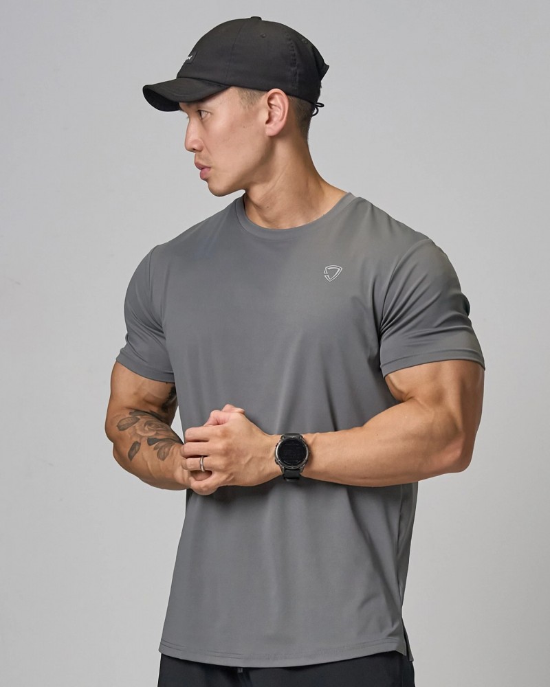 AdaptLite Flat Sleeves Muscle Top (Grey)
