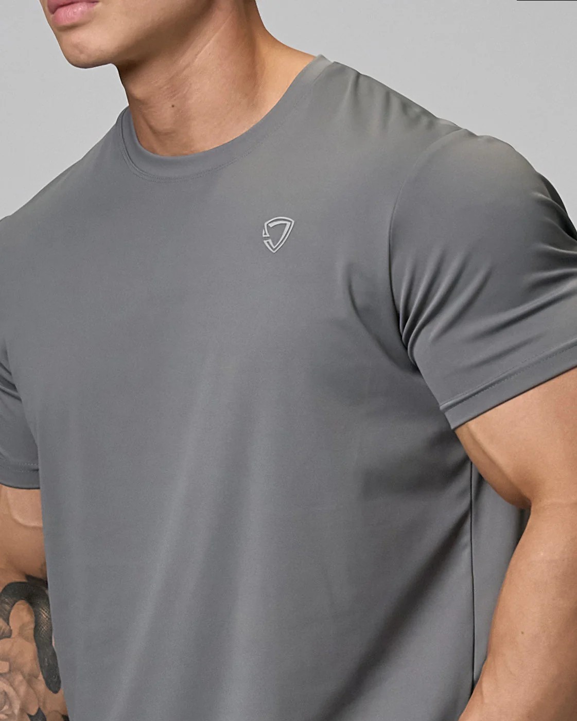 AdaptLite Flat Sleeves Muscle Top (Grey)