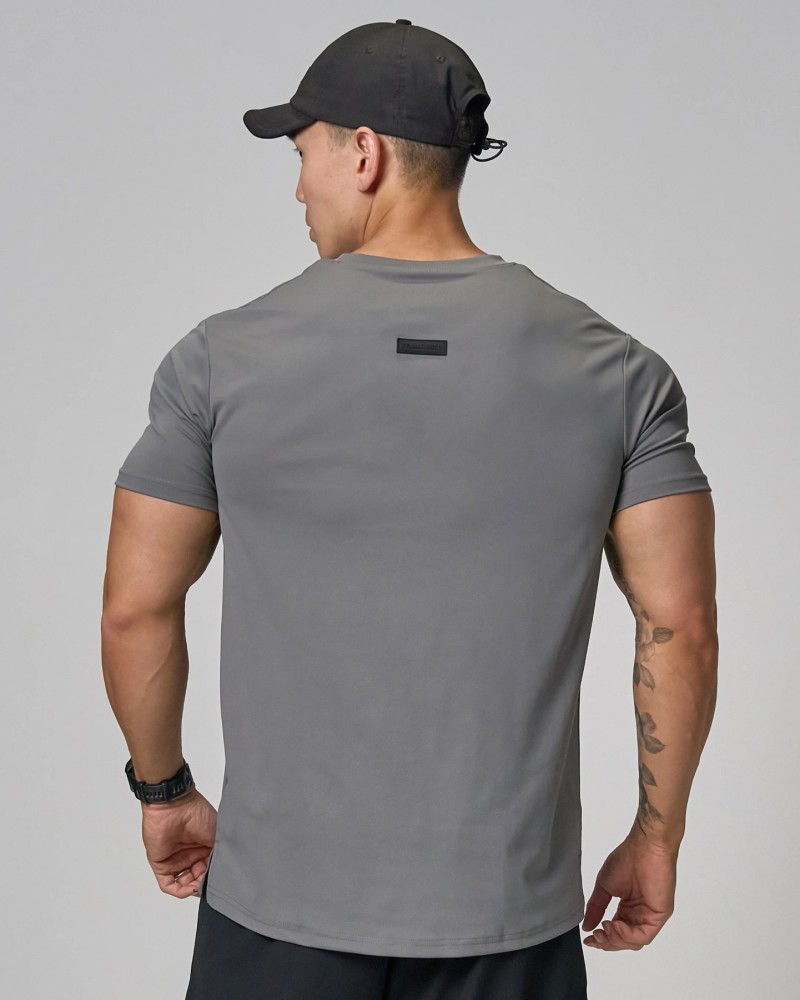 AdaptLite Flat Sleeves Muscle Top (Grey)
