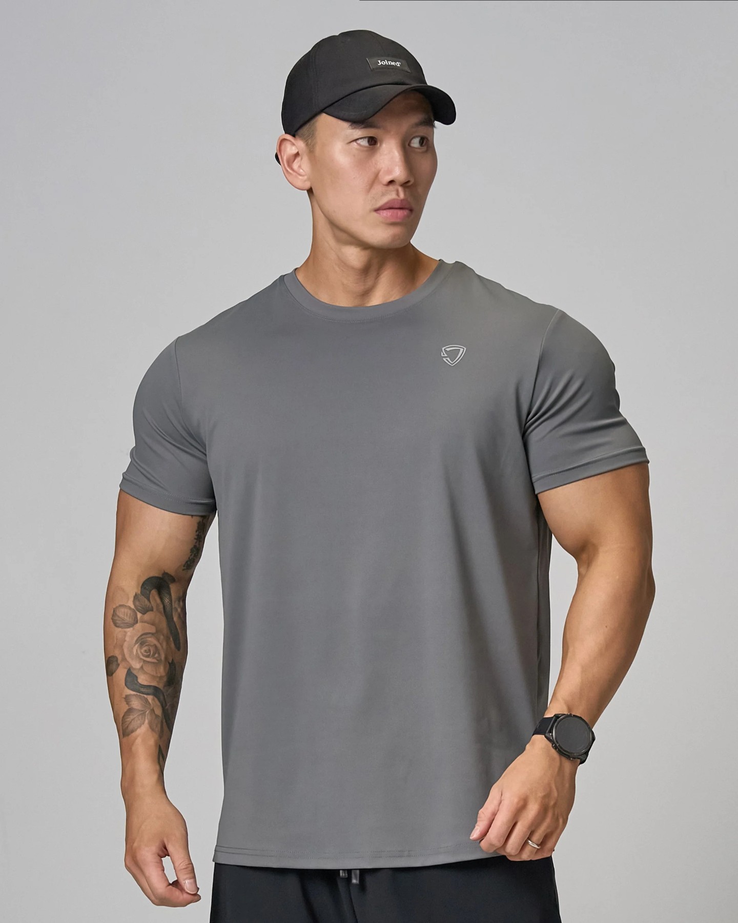 AdaptLite Flat Sleeves Muscle Top (Grey)