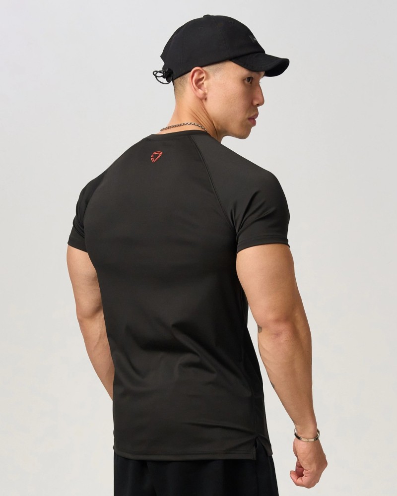 Full Logo Form-Fit Top (Black)