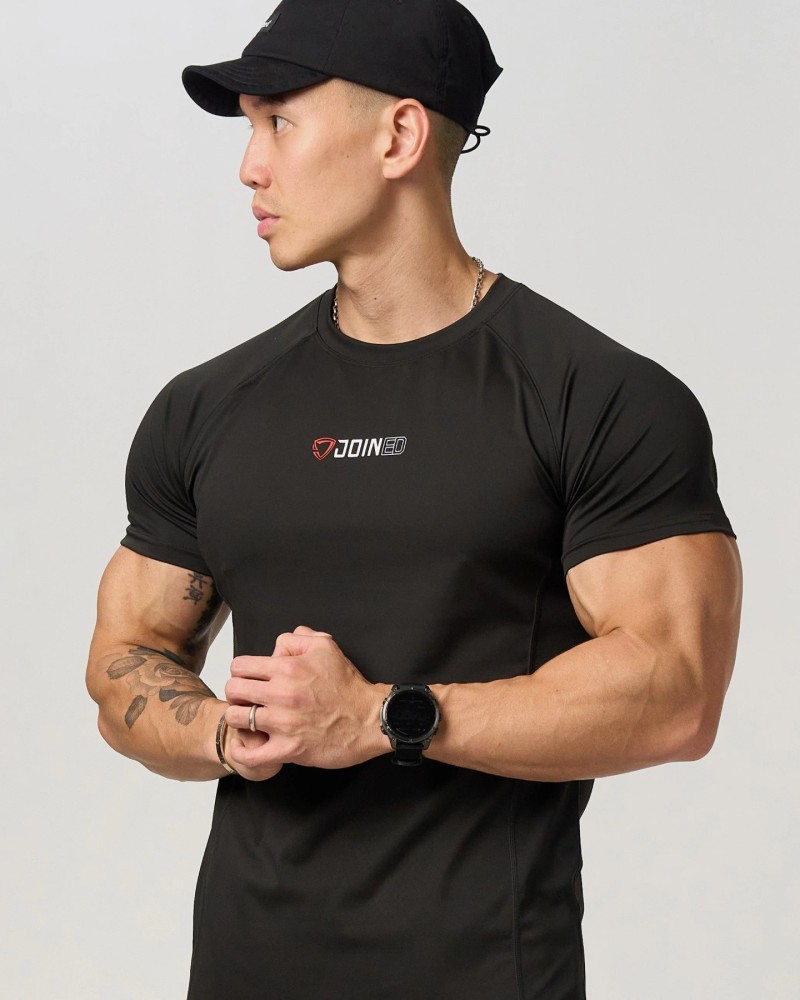 Full Logo Form-Fit Top (Black)