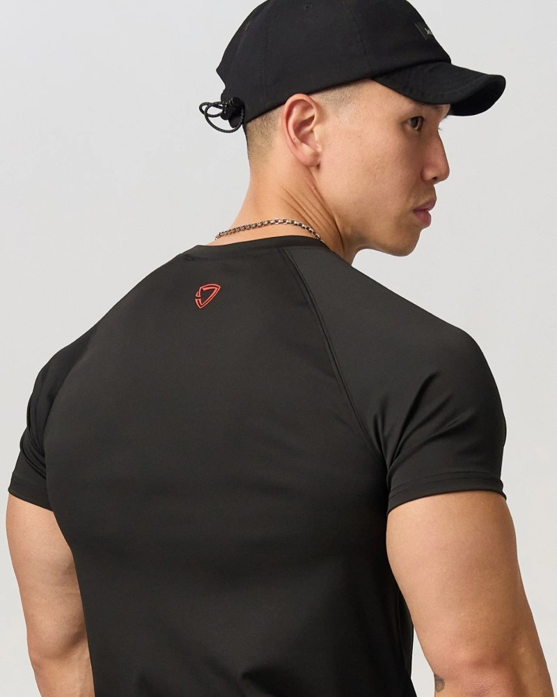 Full Logo Form-Fit Top (Black)