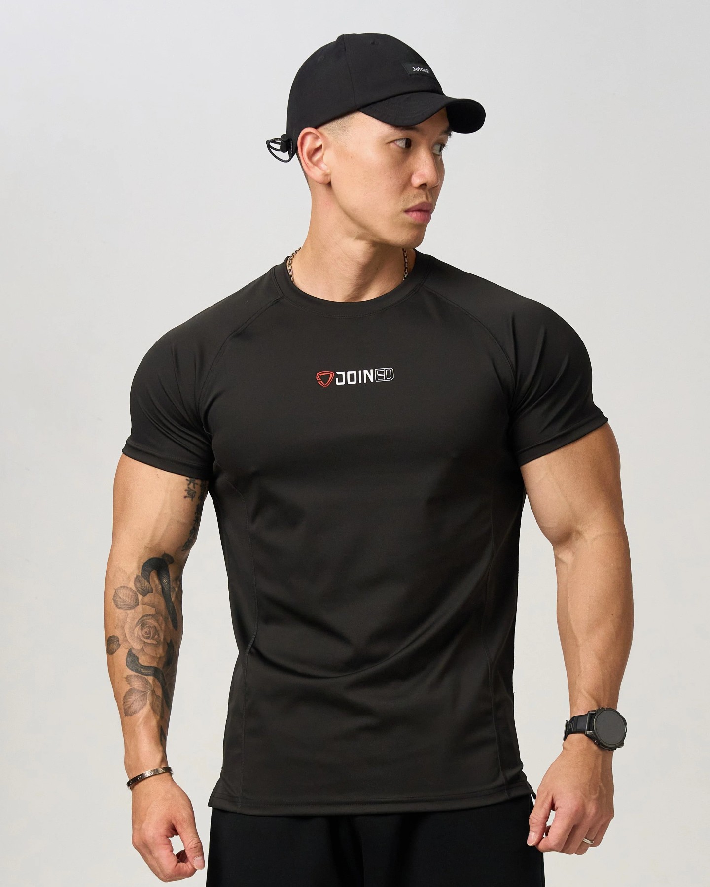 Full Logo Form-Fit Top (Black)