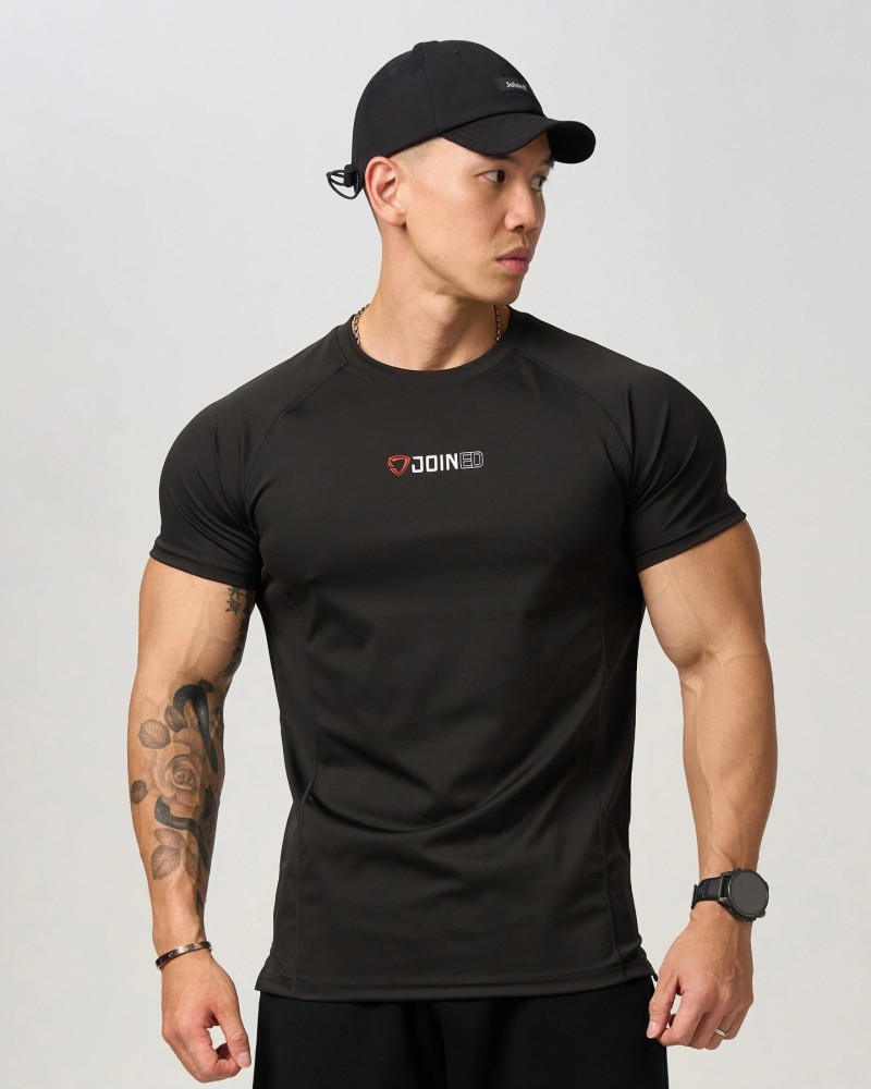 Full Logo Form-Fit Top (Black)