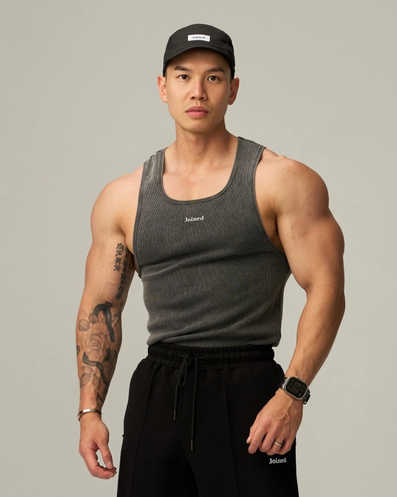 M-Life Ribbed Tank (Fade Black)