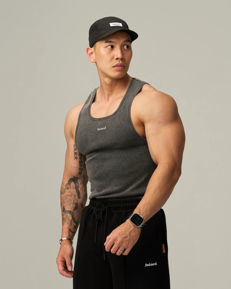 M-Life Ribbed Tank (Fade Black)
