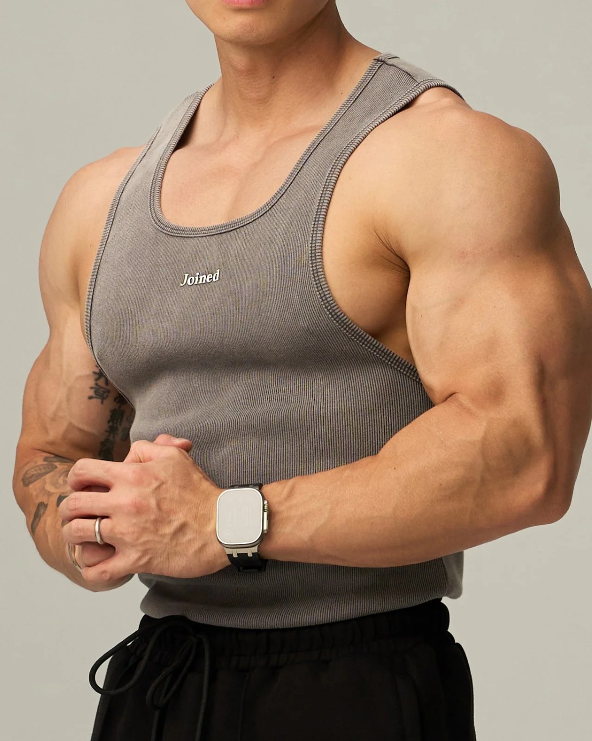 M-Life Ribbed Tank (Fade Black)