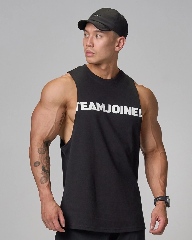 Raw Cut-Off Tank (Black)
