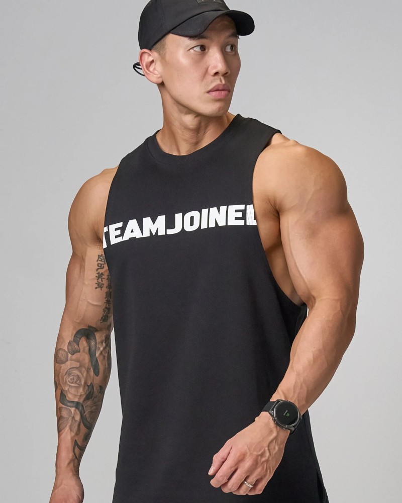 Raw Cut-Off Tank (Black)