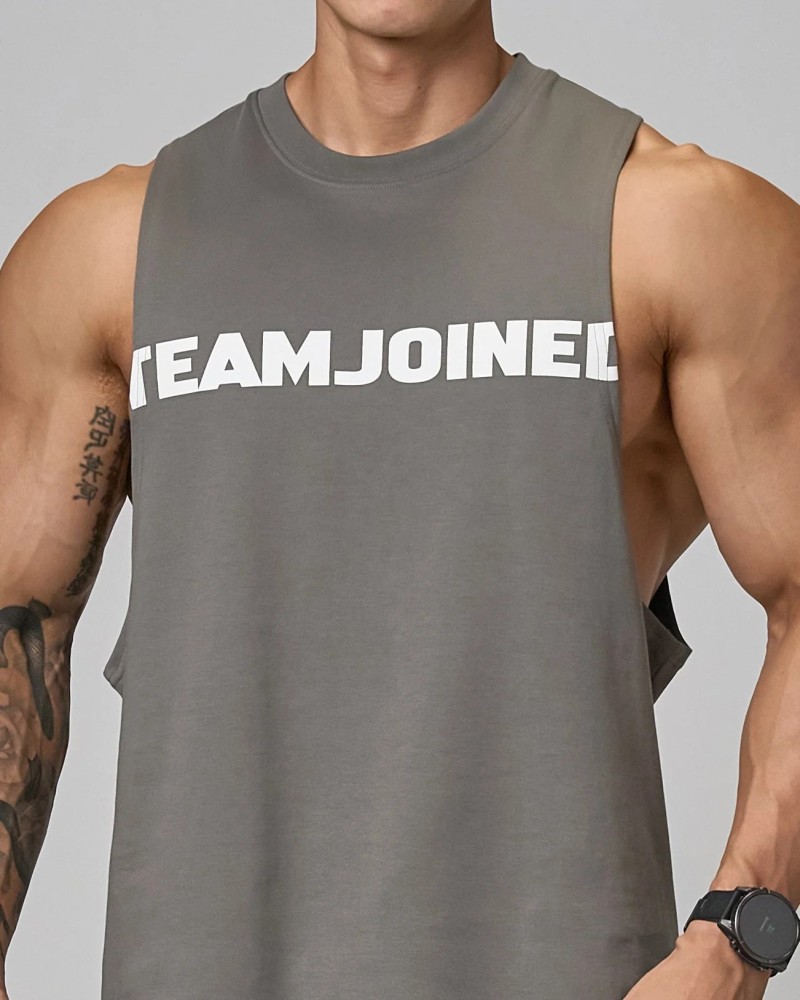Raw Cut-Off Tank (Grey)