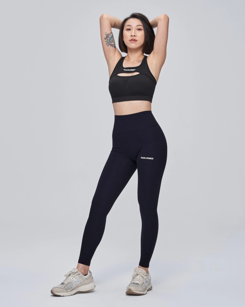 High-Waisted Butt-Lifting Leggings (Black)