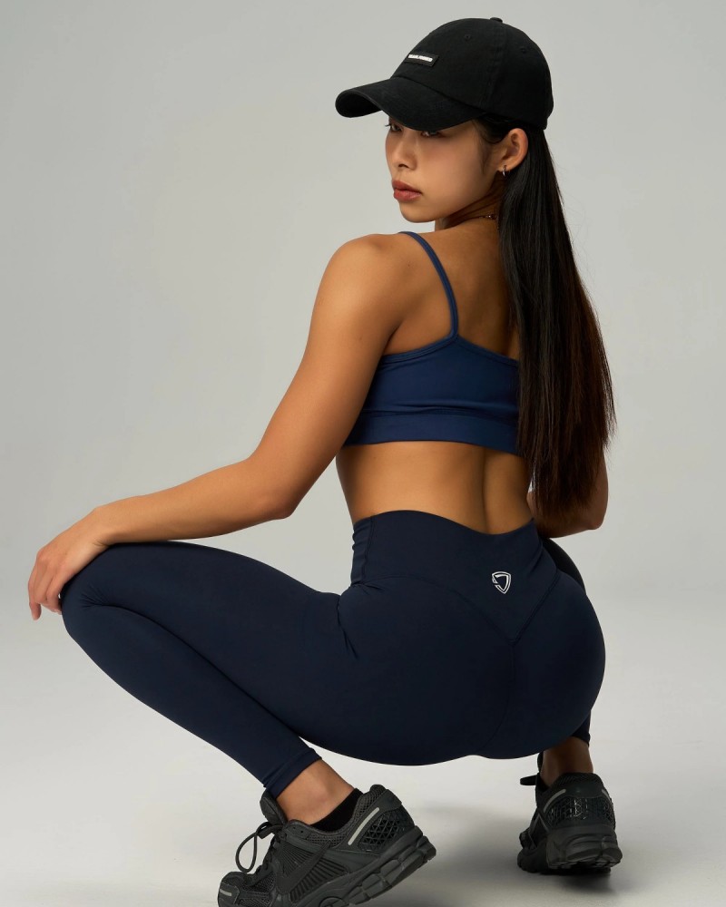 High-Waisted Butt-Lifting Leggings (Navy)