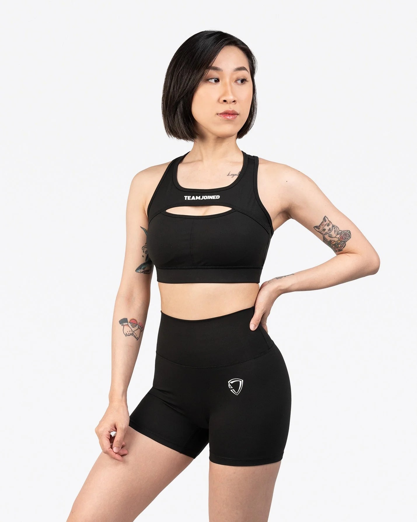 Obsessed Cut-Out Classic Sports Bra (Black)