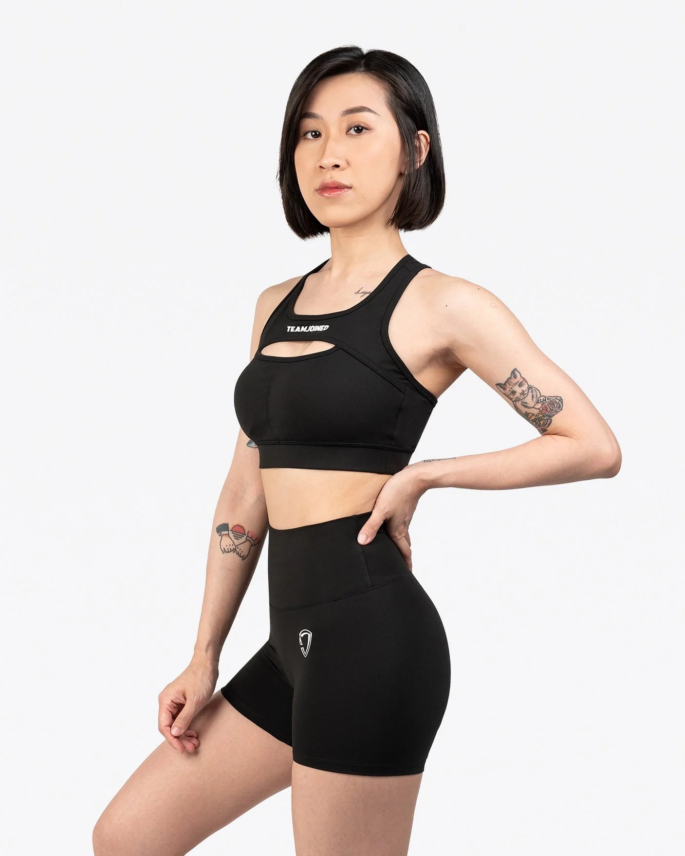 Obsessed Cut-Out Classic Sports Bra (Black)