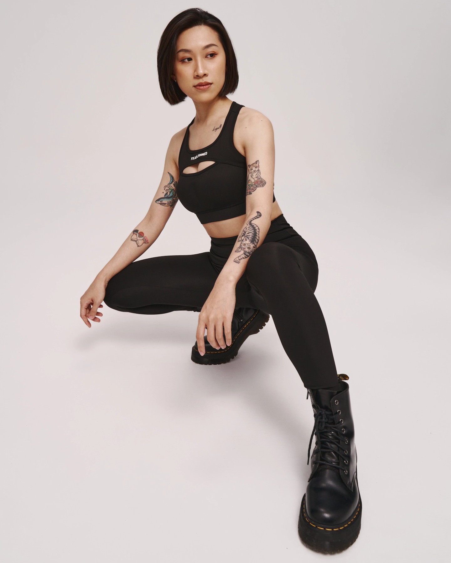 Obsessed Cut-Out Classic Sports Bra (Black)