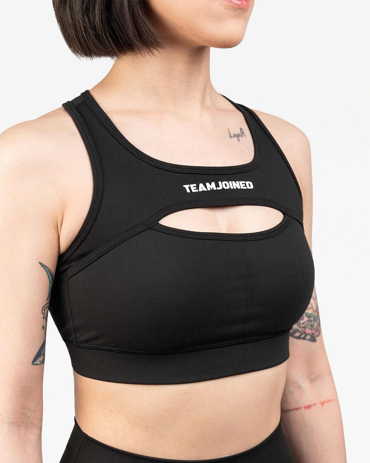 Obsessed Cut-Out Classic Sports Bra (Black)