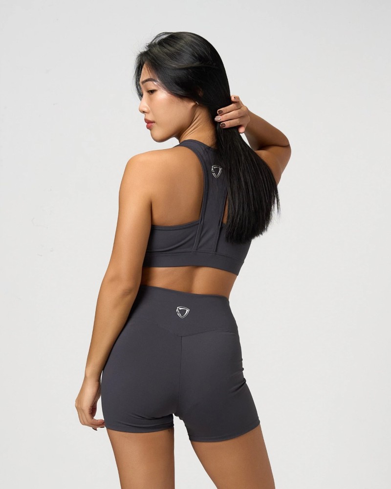 Obsessed Cut-Out Classic Sports Bra (Grey)