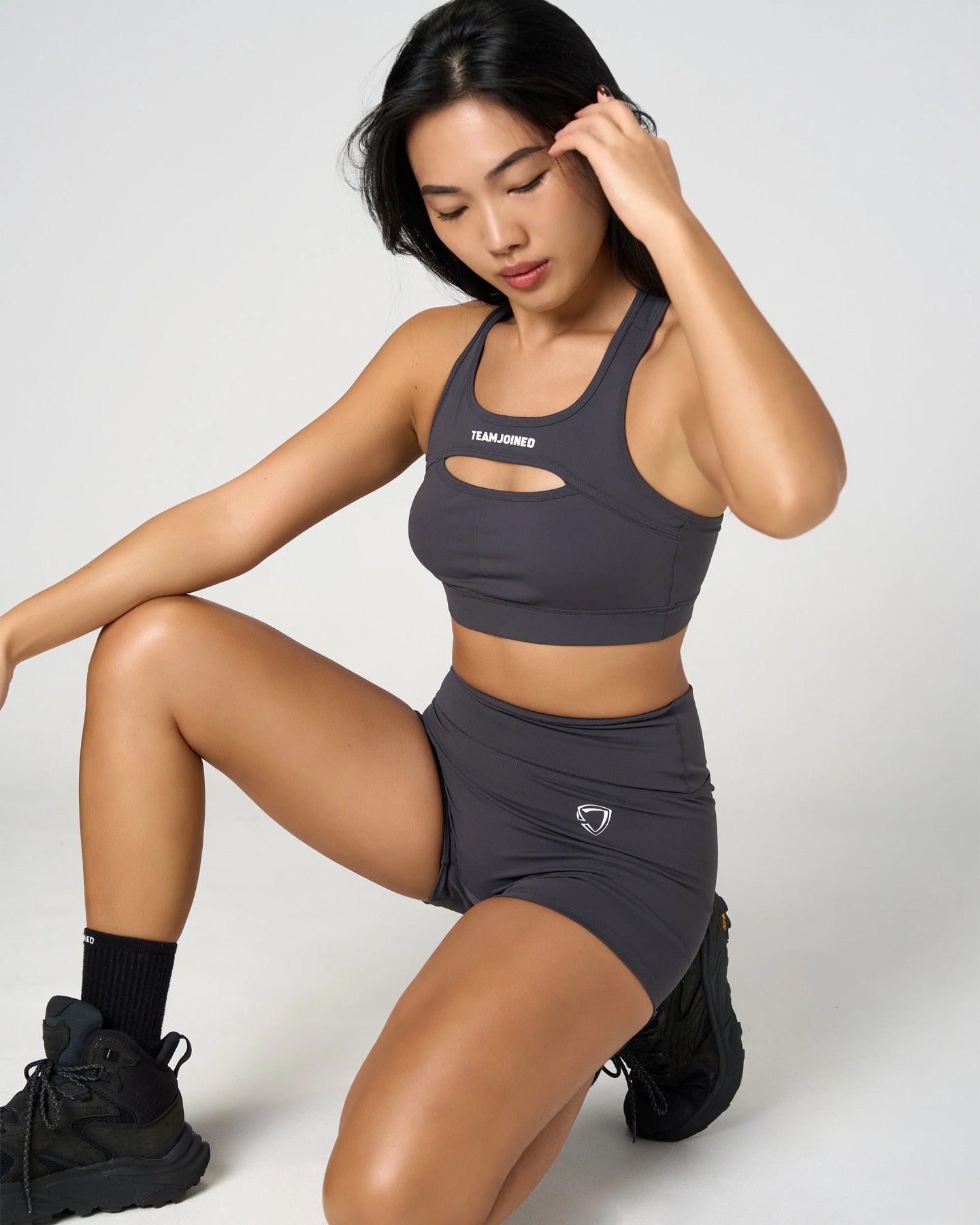 Obsessed Cut-Out Classic Sports Bra (Grey)