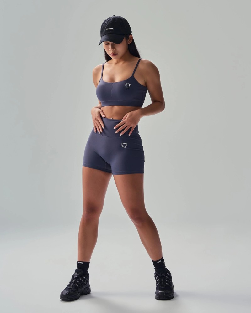 Straps Sports Bra (Indigo)