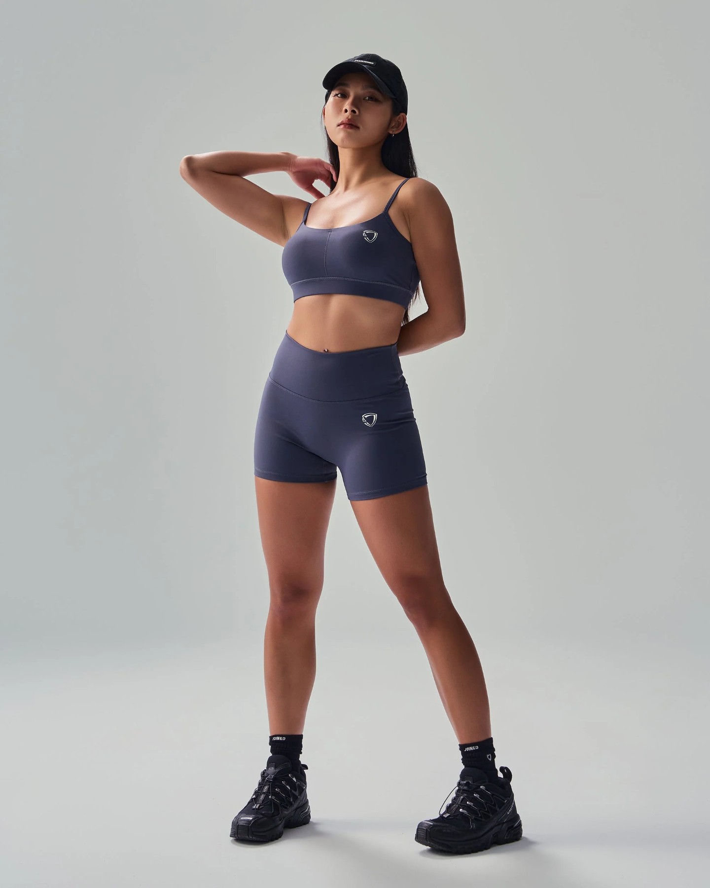 Straps Sports Bra (Indigo)