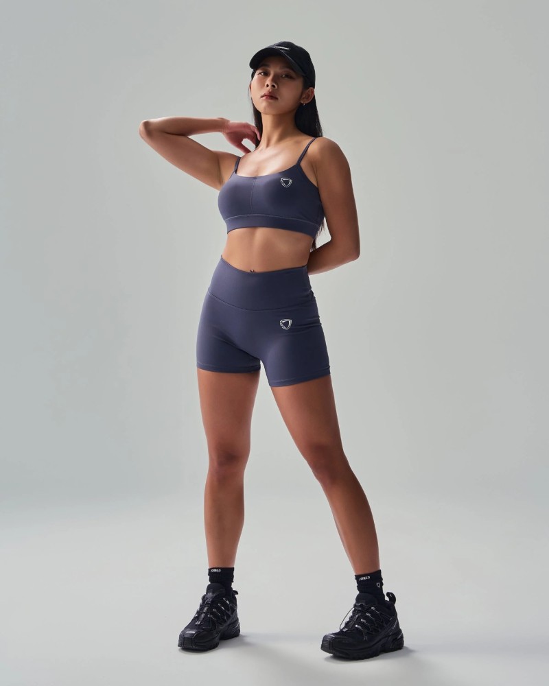 Straps Sports Bra (Indigo)