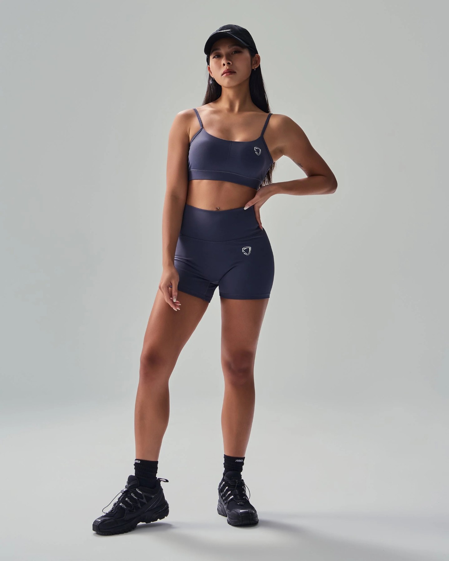 Straps Sports Bra (Indigo)