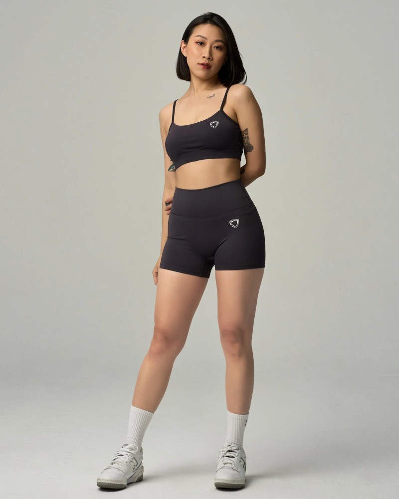 Straps Sports Bra (Grey)