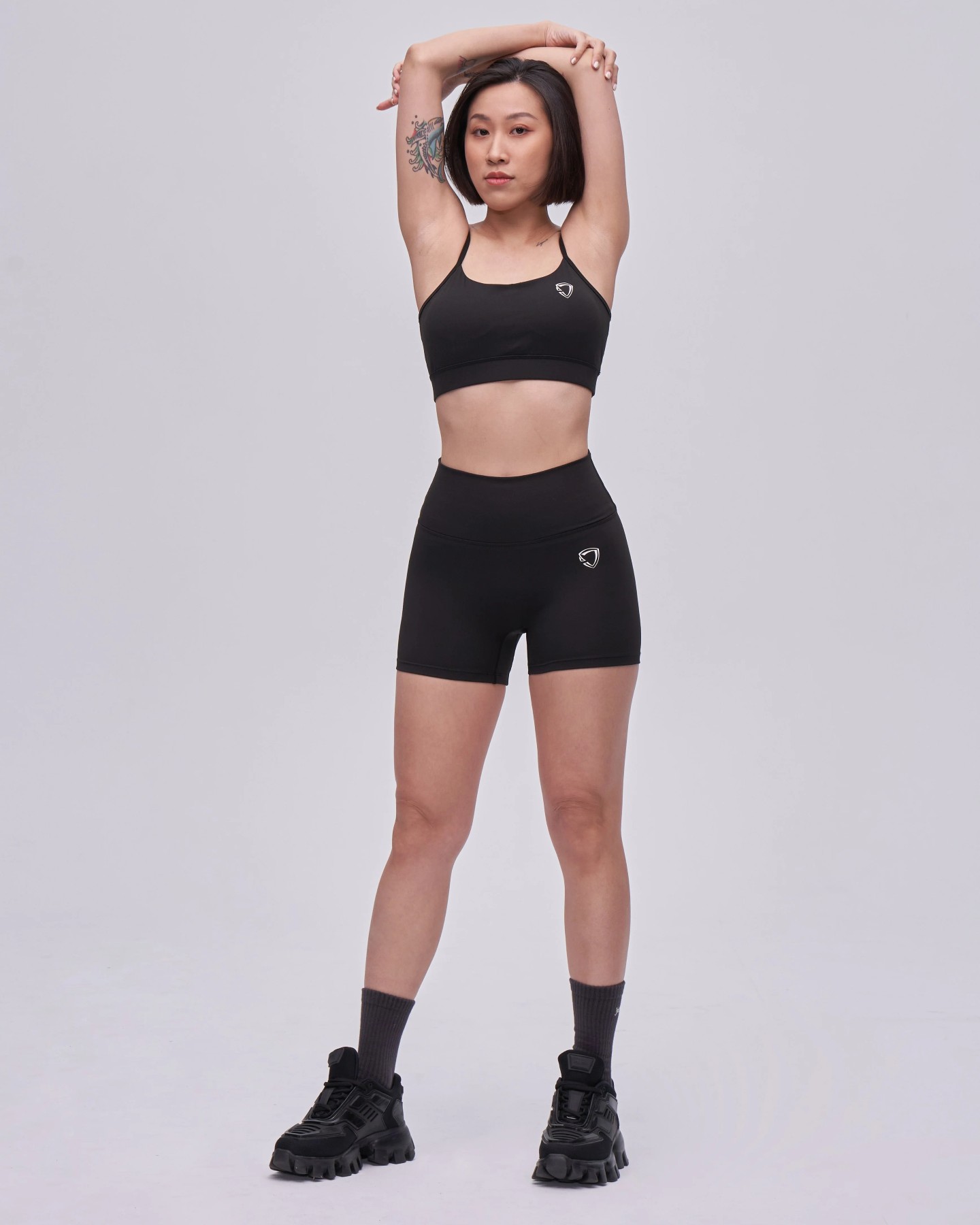 Straps Sports Bra (Black)