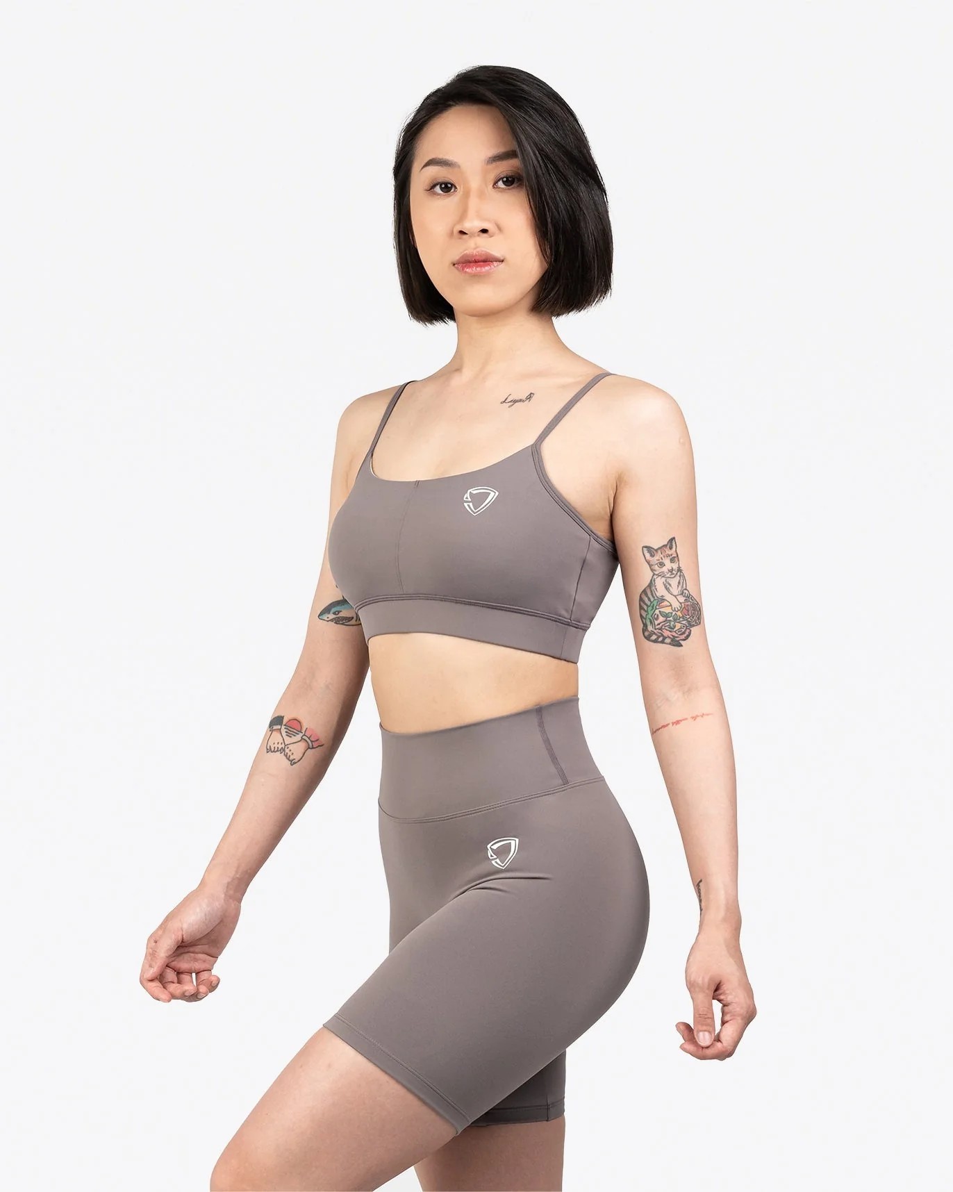 Straps Sports Bra (Cameo Brown)