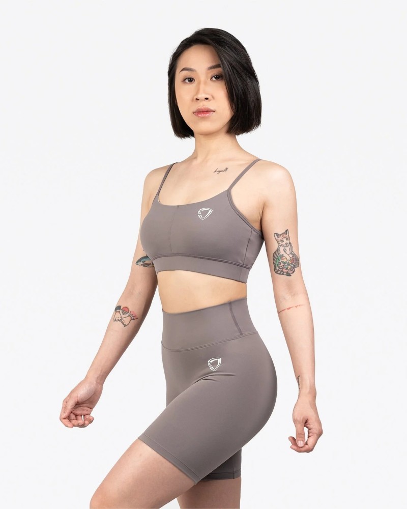 Straps Sports Bra (Cameo Brown)